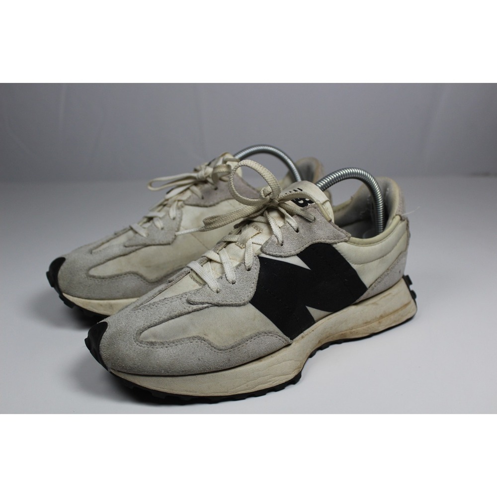 New Balance 327 WS327RE Unisex W10/M8.5 D Training Shoes Sea Salt Black Sneakers